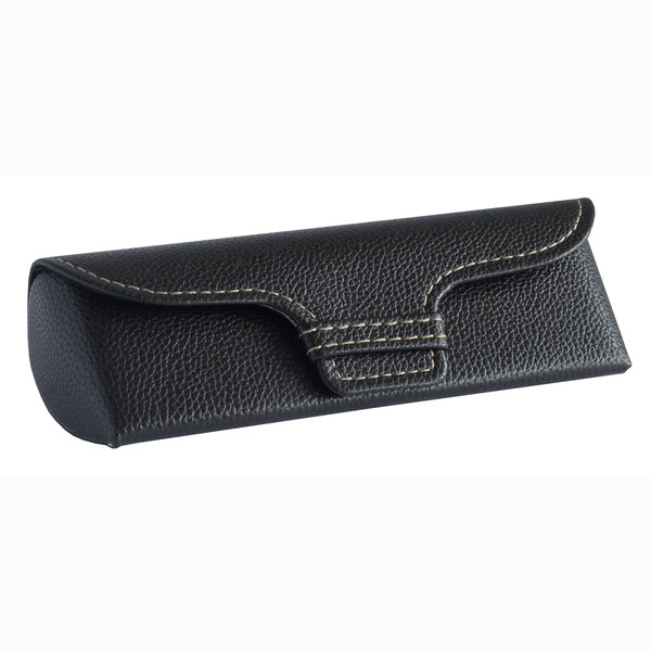 Pouzdro na brýle pevné kožené Vanessa - černé