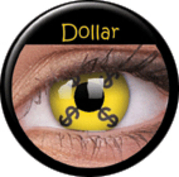 ColourVue CRAZY ČOČKY - Dollar (2 ks tříměsíční) - nedioptrické