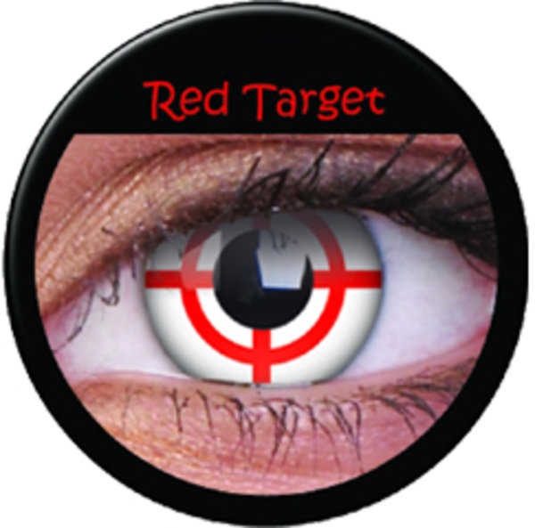 ColourVue CRAZY ČOČKY - Red Target (2 ks tříměsíční) - nedioptrické