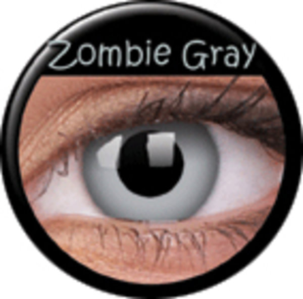 ColourVue CRAZY ČOČKY - Zombie Grey (2 ks tříměsíční) - dioptrické - doprodej