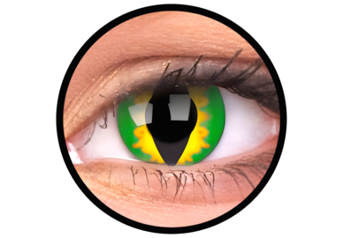 ColourVue Crazy čočky - Green Dragon (2 ks roční) - nedioptrické, doprodej