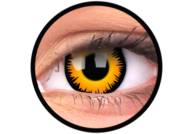 ColourVue Crazy čočky - Orange Werewolf (2 ks roční) - nedioptrické, doprodej