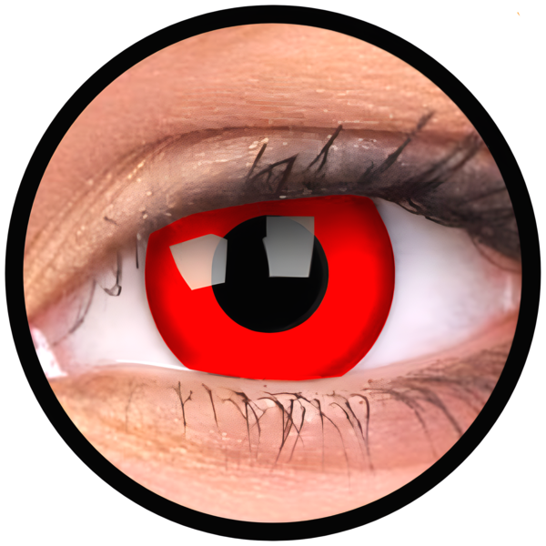 ColourVue Crazy čočky - Red Devil (2 ks roční) - nedioptrické, doprodej