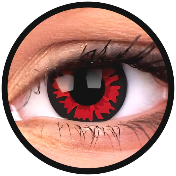 ColourVue Crazy čočky - Volturi(Demon) (2 ks roční) - nedioptrické, doprodej