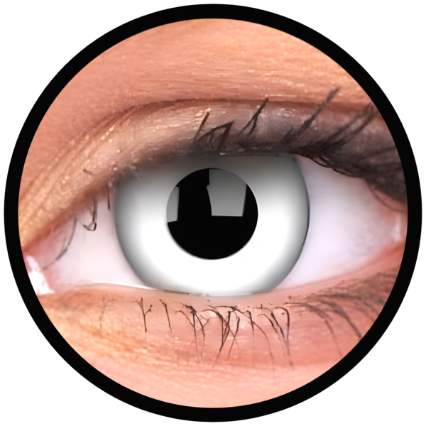 ColourVue Crazy čočky - Whiteout (2 ks roční) - nedioptrické, doprodej