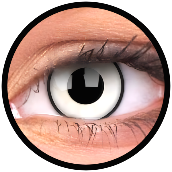 ColourVue Crazy čočky - White Zombie (2 ks roční) - nedioptrické, doprodej