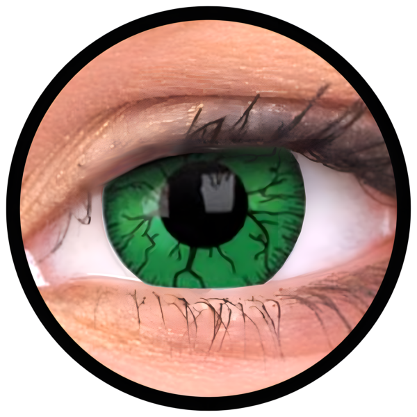ColourVue Crazy čočky - Green Hornet (2 ks roční) - nedioptrické - exp. 10/2026