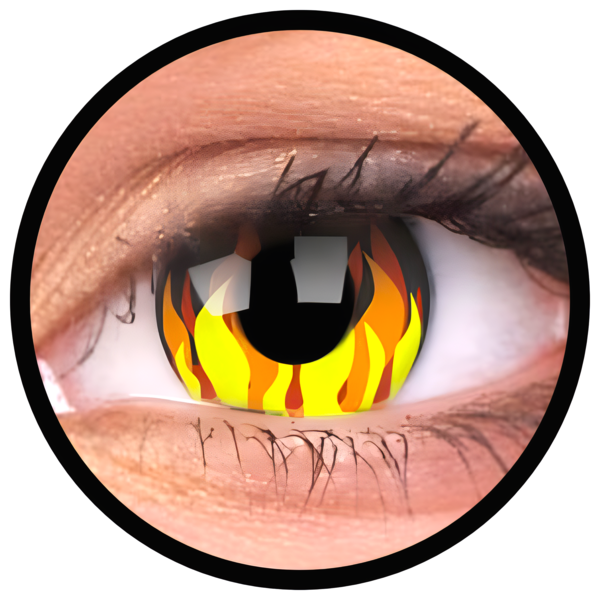 ColourVue Crazy čočky - Flame Hot (2 ks roční) - nedioptrické, exp.10/2026