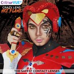 ColourVue Crazy čočky - Flame Hot (2 ks roční) - nedioptrické, exp.10/2026