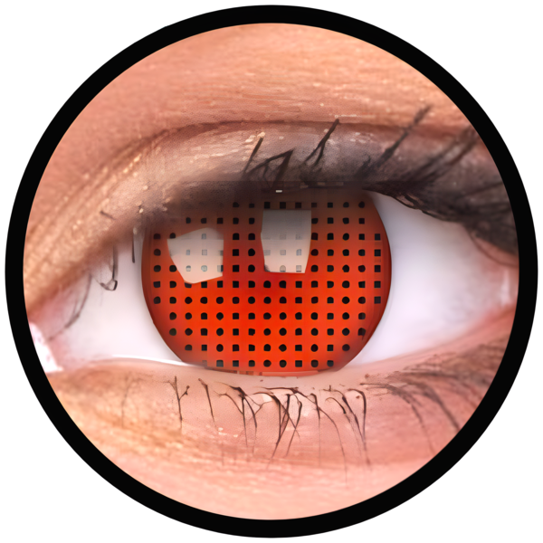 ColourVue Crazy čočky - Red Screen (2 ks roční) - nedioptrické - exp. 10/2026