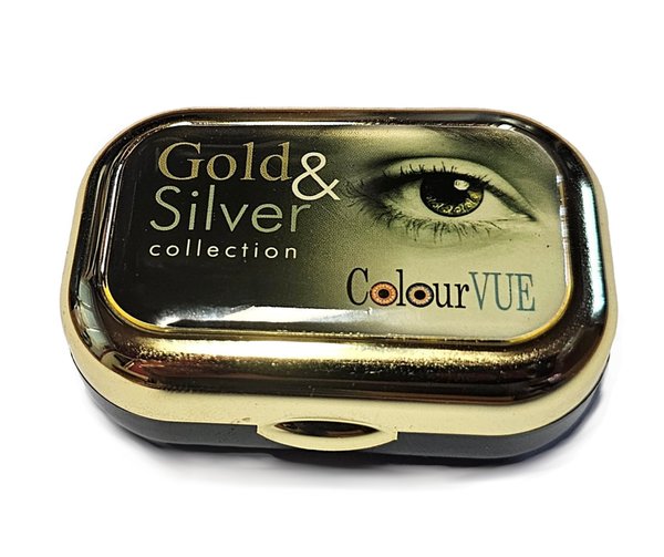 Zlaté pouzdro s kleštičkami