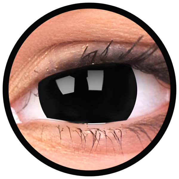 ColourVue Crazy čočky 17 mm - Black Titan (2 ks tříměsíční) - nedioptrické