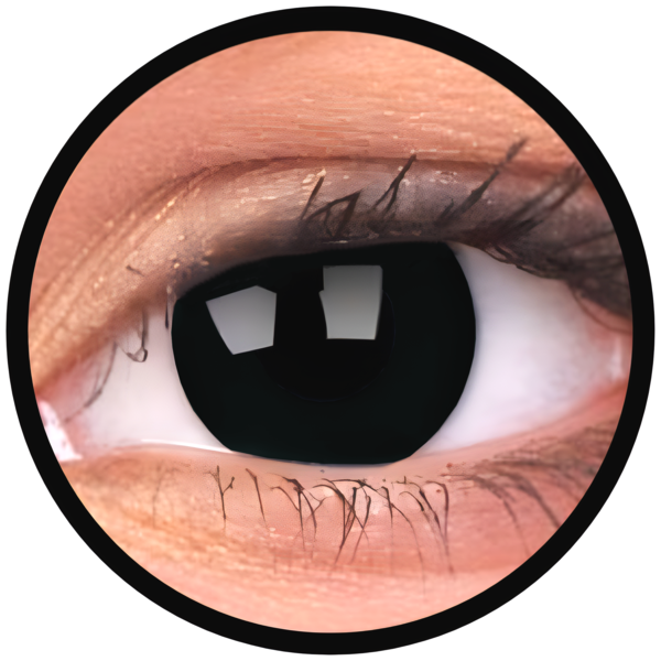 ColourVue Crazy čočky - Blackout (2 ks tříměsíční) - nedioptrické