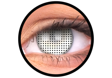 ColourVue Crazy čočky - White Screen (2 ks tříměsíční) - nedioptrické