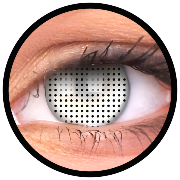 ColourVue Crazy čočky - White Screen (2 ks tříměsíční) - nedioptrické