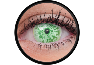 ColourVue Crazy čočky UV svítící - Glow Ice Green (2 ks tříměsíční) - nedioptrické