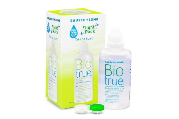 Biotrue 100 ml flight pack s pouzdrem - poškozený obal, exp. 07/2026