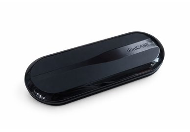 Duopouzdro na brýle a čočky - černé