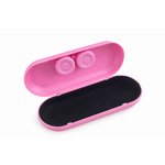 Duopouzdro na brýle a čočky - růžové