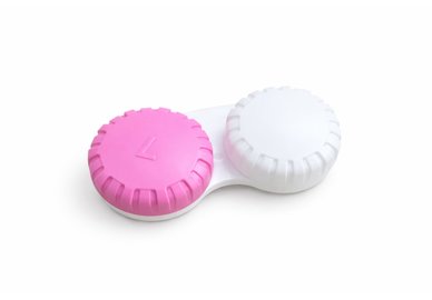 Klasické pouzdro dvoubarevné - bílo-růžové