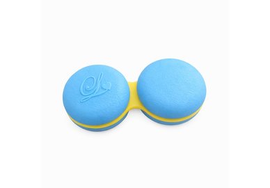 Klasické pouzdro makronka - světle modré