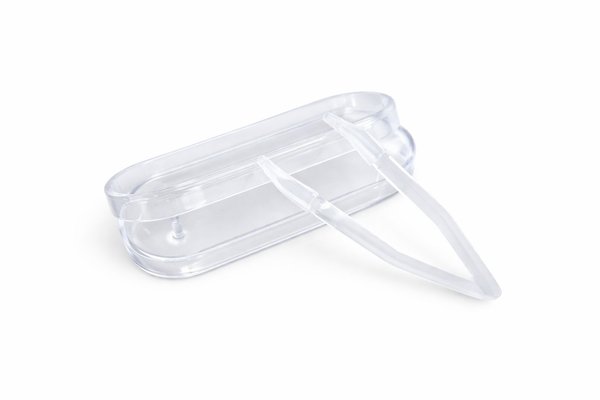 Pinzetka na kontaktní čočky v pouzdře - transparentní