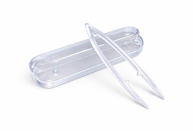 Pinzeta na kontaktní čočky v pouzdře, velká - transparentní