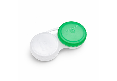 Pouzdro na sklerální čočky zelené