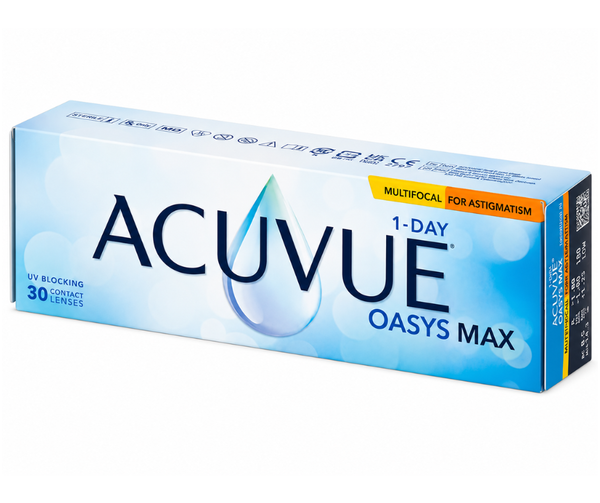 Acuvue Oasys Max 1-Day Multifocal for Astigmatism (30 čoček)