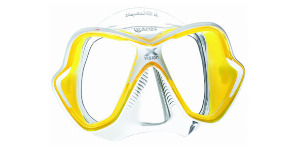 Maska MARES X-Vision LiquidSkin transparentní / žlutá