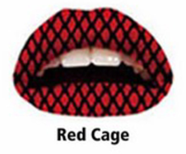 Samolepka na rty - Red Cage