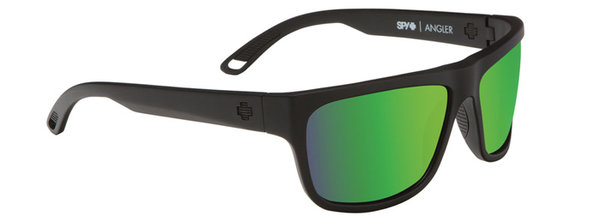 SPY sluneční brýle Angler Matte Black - Happy bronze / green spectra - polarizační
