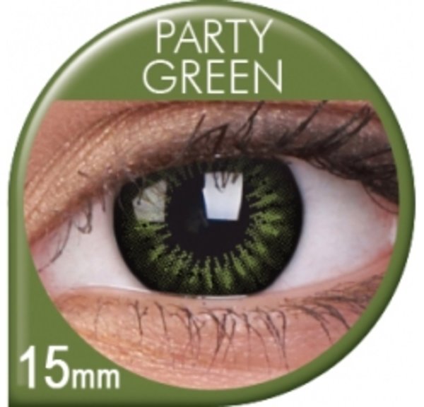 ColourVue Big Eyes - Party Green (2 čočky tříměsíční) - dioptrické -exp.08/2018