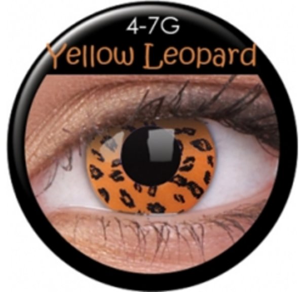 ColourVue Crazy čočky - Yellow Leopard (2 ks roční) - nedioptrické - výprodej 12/2017