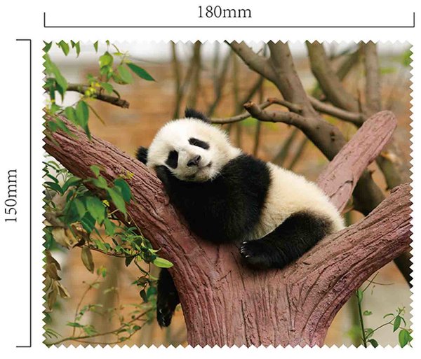 Hadřík na brýle z mikrovlákna - Panda