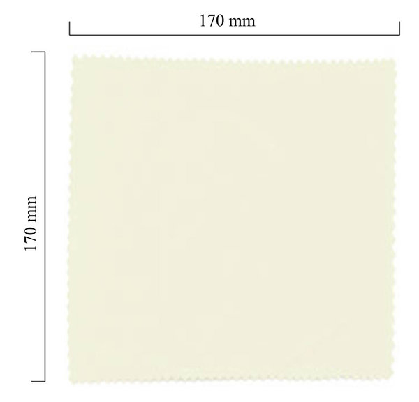 Hadřík na brýle z mikrovlákna jednobarevný - bílý 170x170 mm