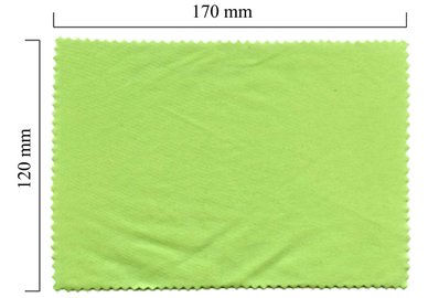 Hadřík na brýle z mikrovlákna jednobarevný - zelený 120x170